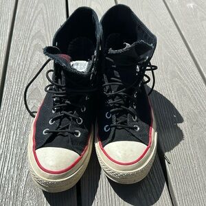 Pair of Men’s size 10 waterproof Converse Hi-Tops - Black